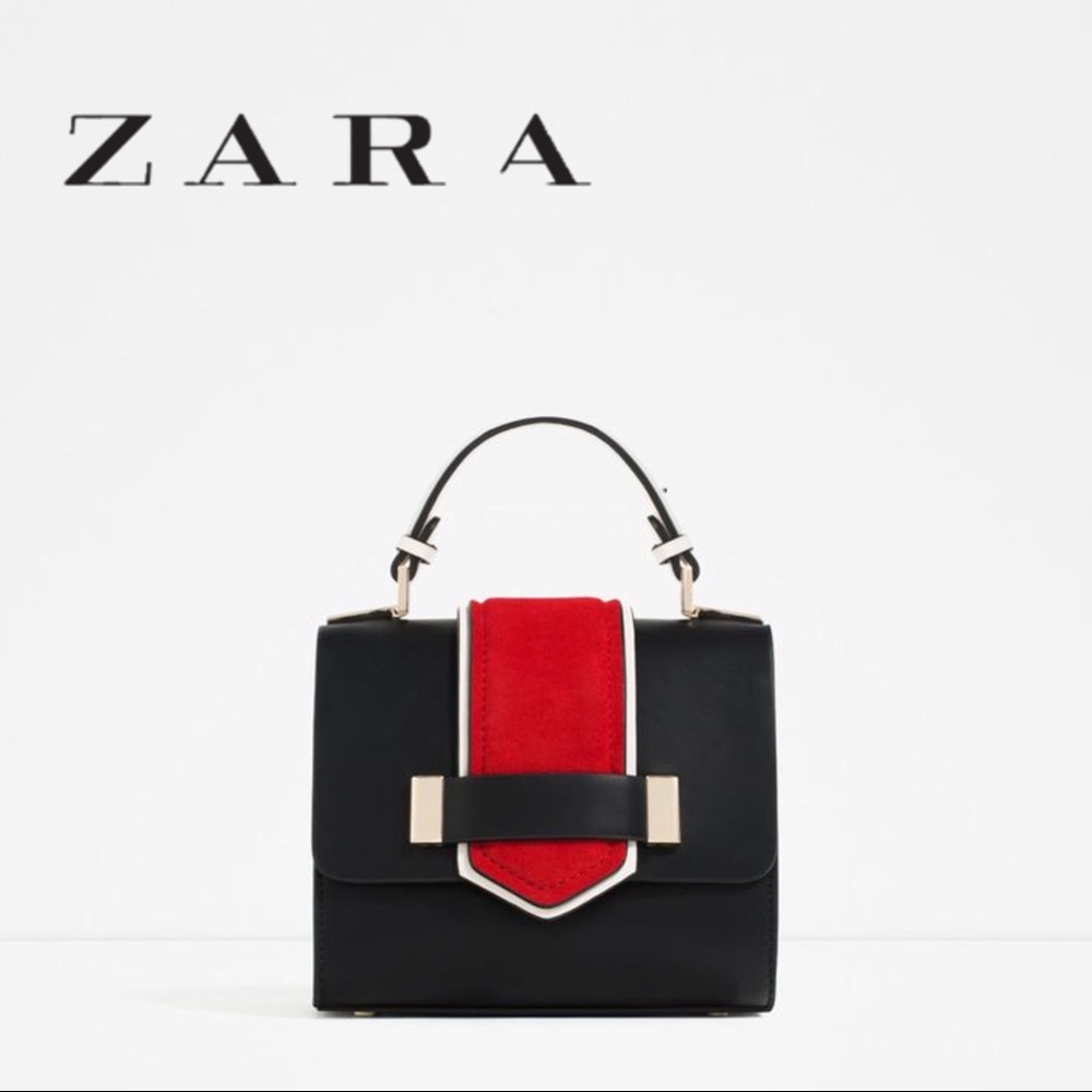 Contrast Mini City Bag
